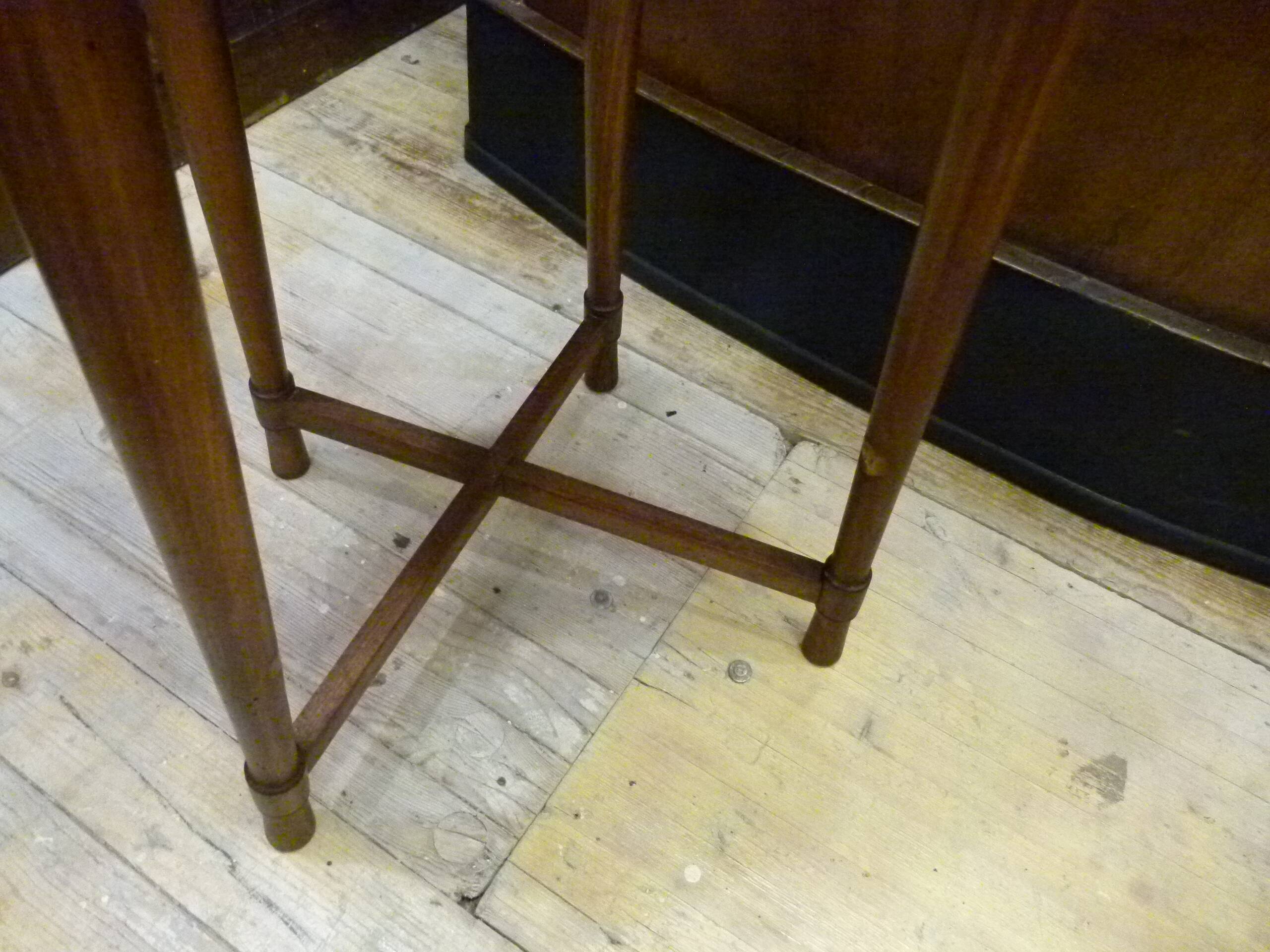 Pair of Gaudí-style stools