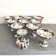 Lot de 11 coupes à glace années 60
