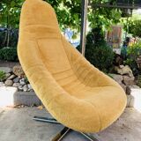 Space age mustard armchair