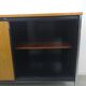 Sideboard storage modernist design 70s vintage oak metal