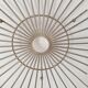 Metal sun mirror support height 70cm width 56cm - 60s