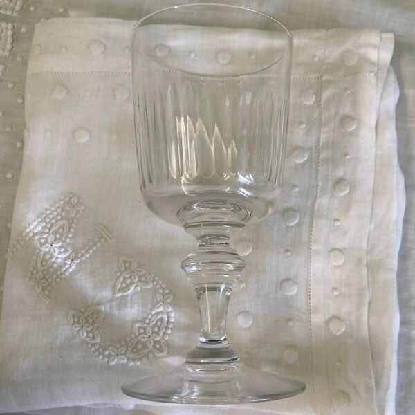Baccarat 10 verres à vin blanc modèle type Renaissance vers 1900