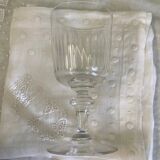 Baccarat 10 white wine glasses, Renaissance model, around 1900.