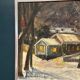 Original Swedish Oil on Panel – “Winter Landscape with House” by M. L. Jacobson – Signed – Vintage & Framed – 48 × 41 cm (18.9" × 16.1")