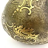 Crystal and copper shuttle cup Léon Ledru Val Saint Lambert