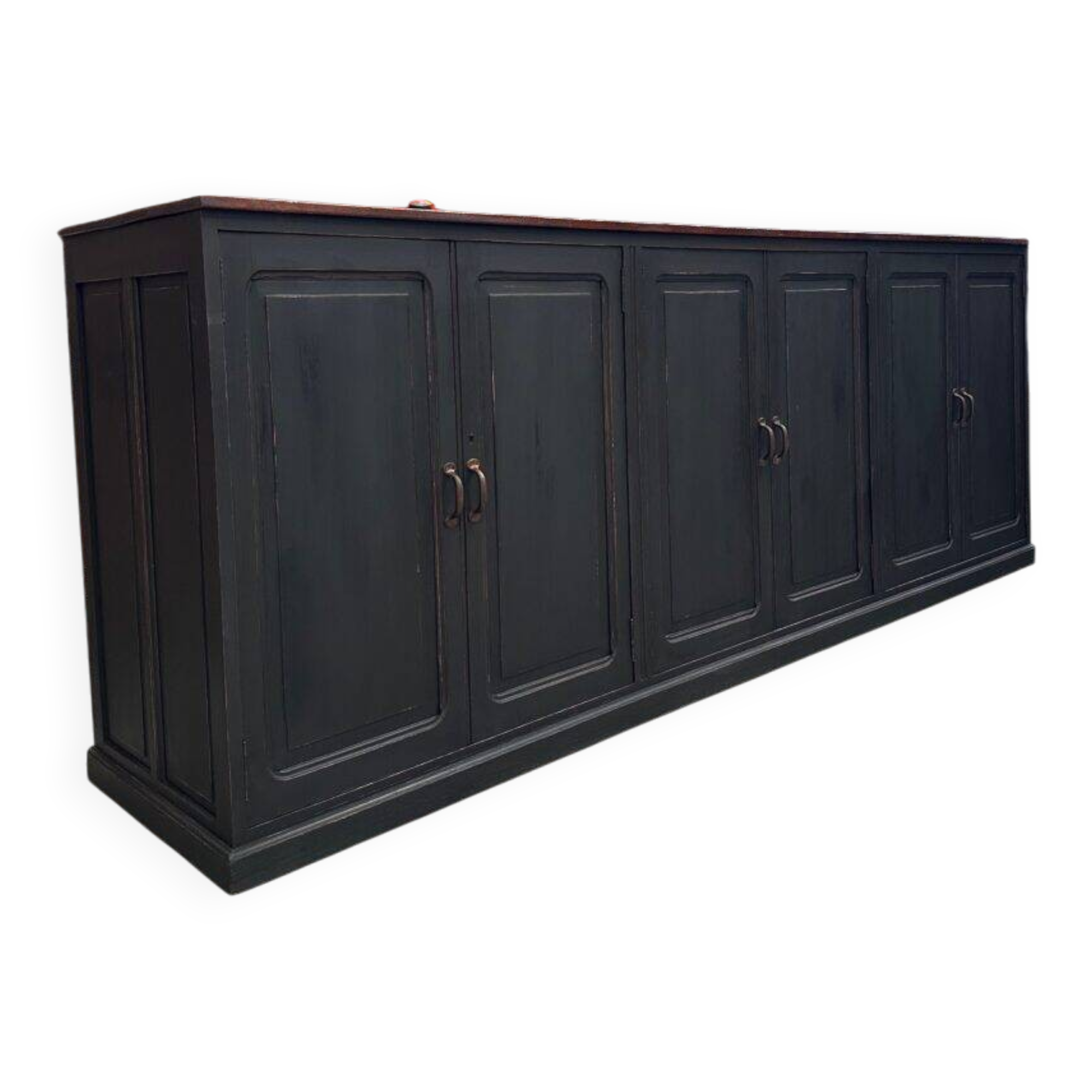 Large patinated workshop furniture