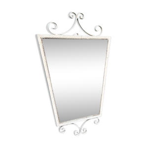 Miroir métal ivoire