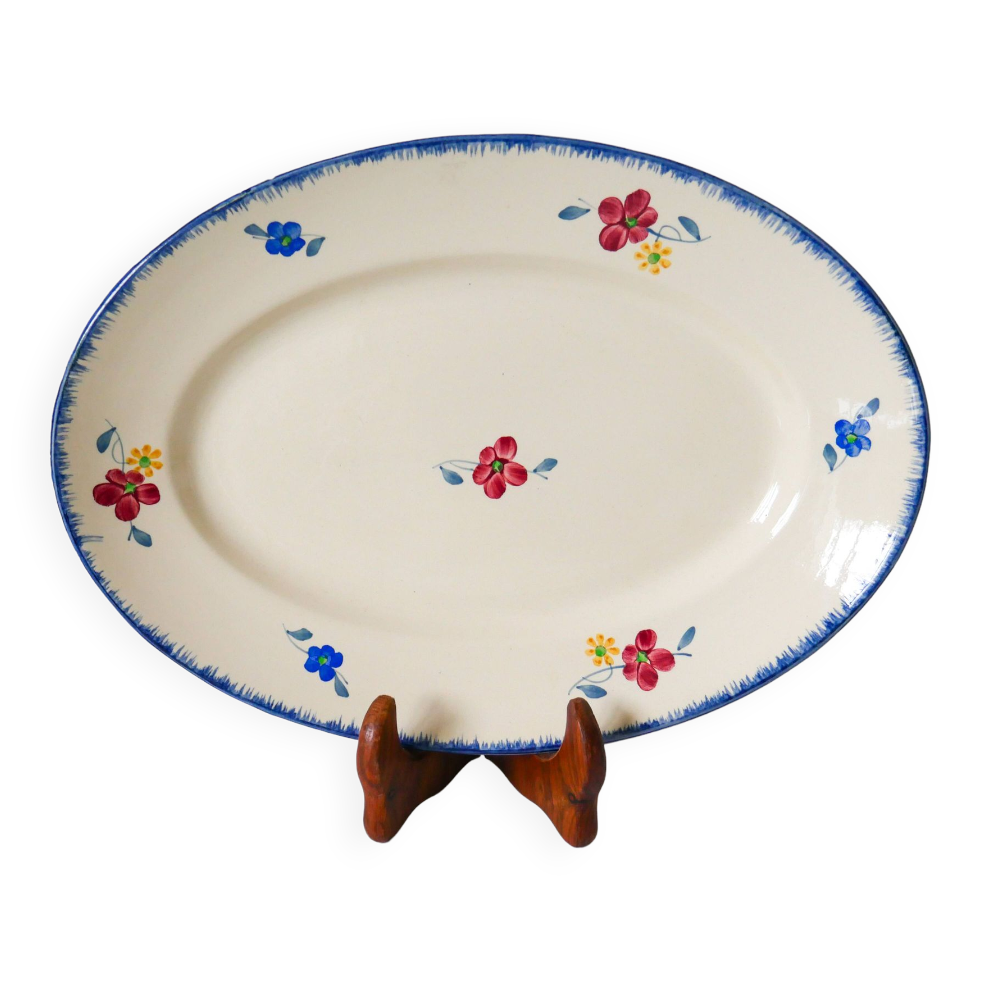 Digoin sarreguemines oval dish model "mary-lou" 1940