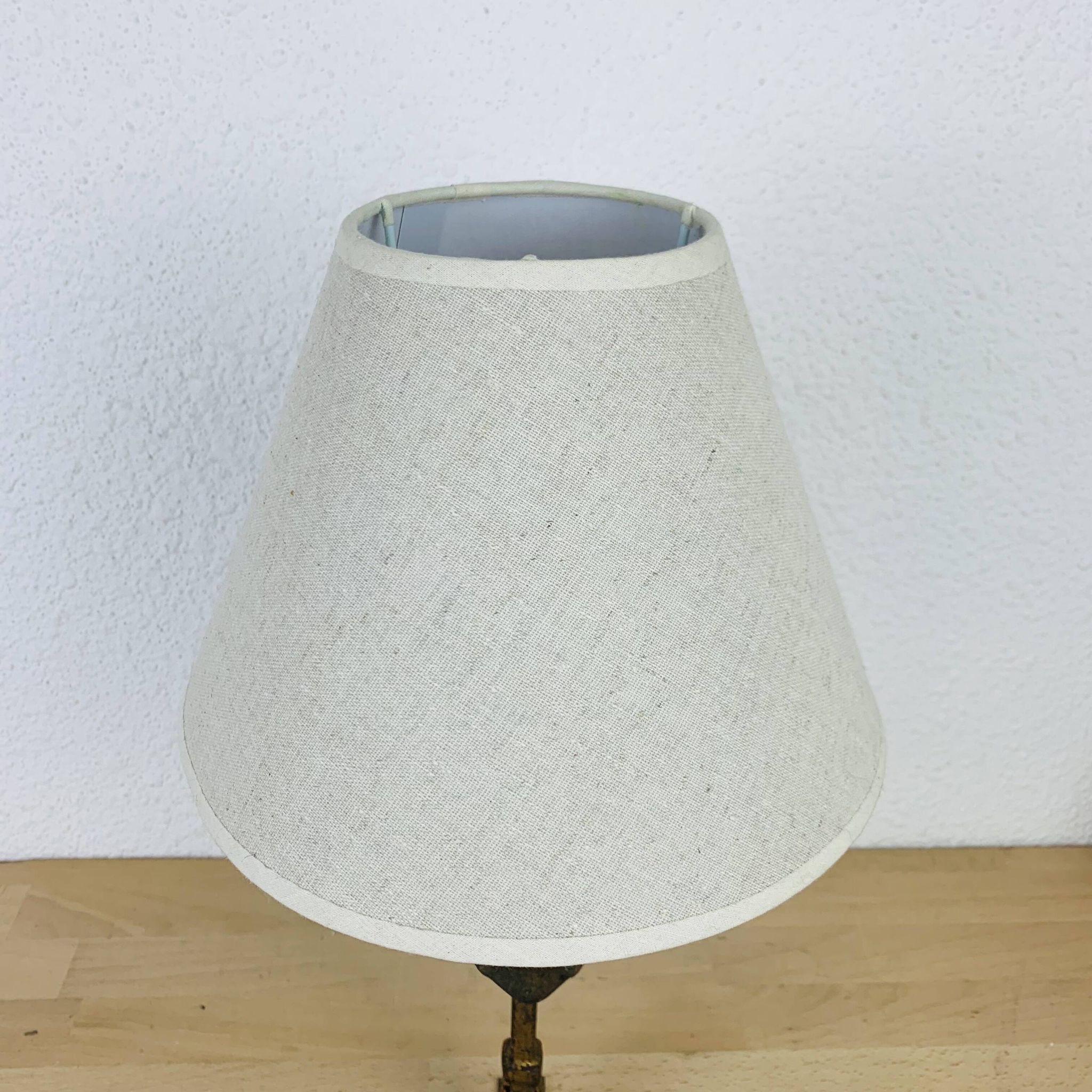 Lampe fer forgé doré travail espagnol