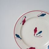 Set of 6 flat plates Givors model Perce-Neige 1950