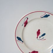Set of 6 flat plates Givors model Perce-Neige 1950