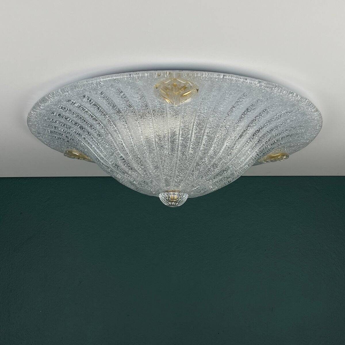 Murano Glass Ceiling Lamp, Italy, 1990s