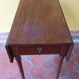 Old table with wooden shutters
