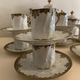 Limoges porcelain coffee service - Chabrol and Poirier - Bac and Périgault - Early twentieth century