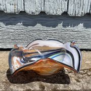 Blown glass ashtray tray