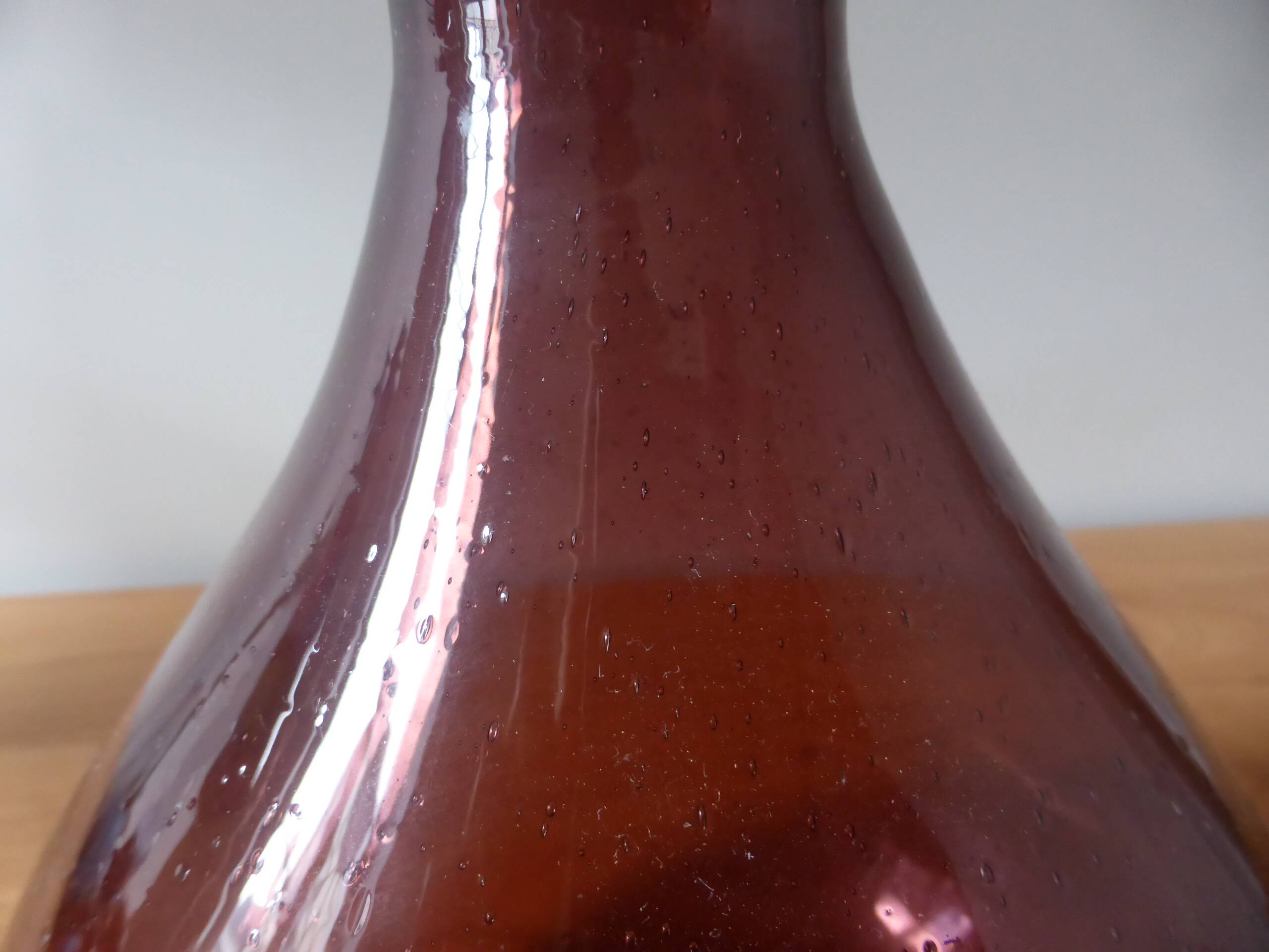 Vintage blown glass vase 240530