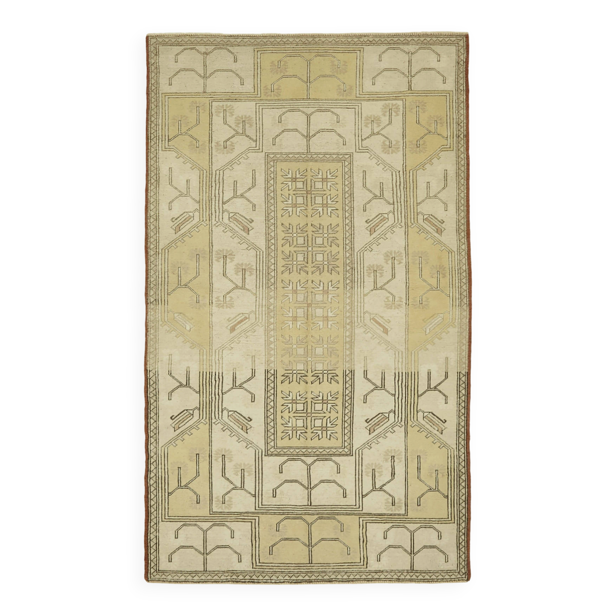 Turkish Vintage Anatolian Rug 120 cm x 215 cm