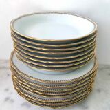 Plate service for 8 in Sologne porcelain