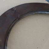 Cadre ovale en bois et sa vitre 47,5 cm