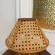 Vintage rattan caned lamp