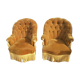 Paire de fauteuils crapauds