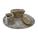 Sandstone smoker's necassary signed Denbac art nouveau