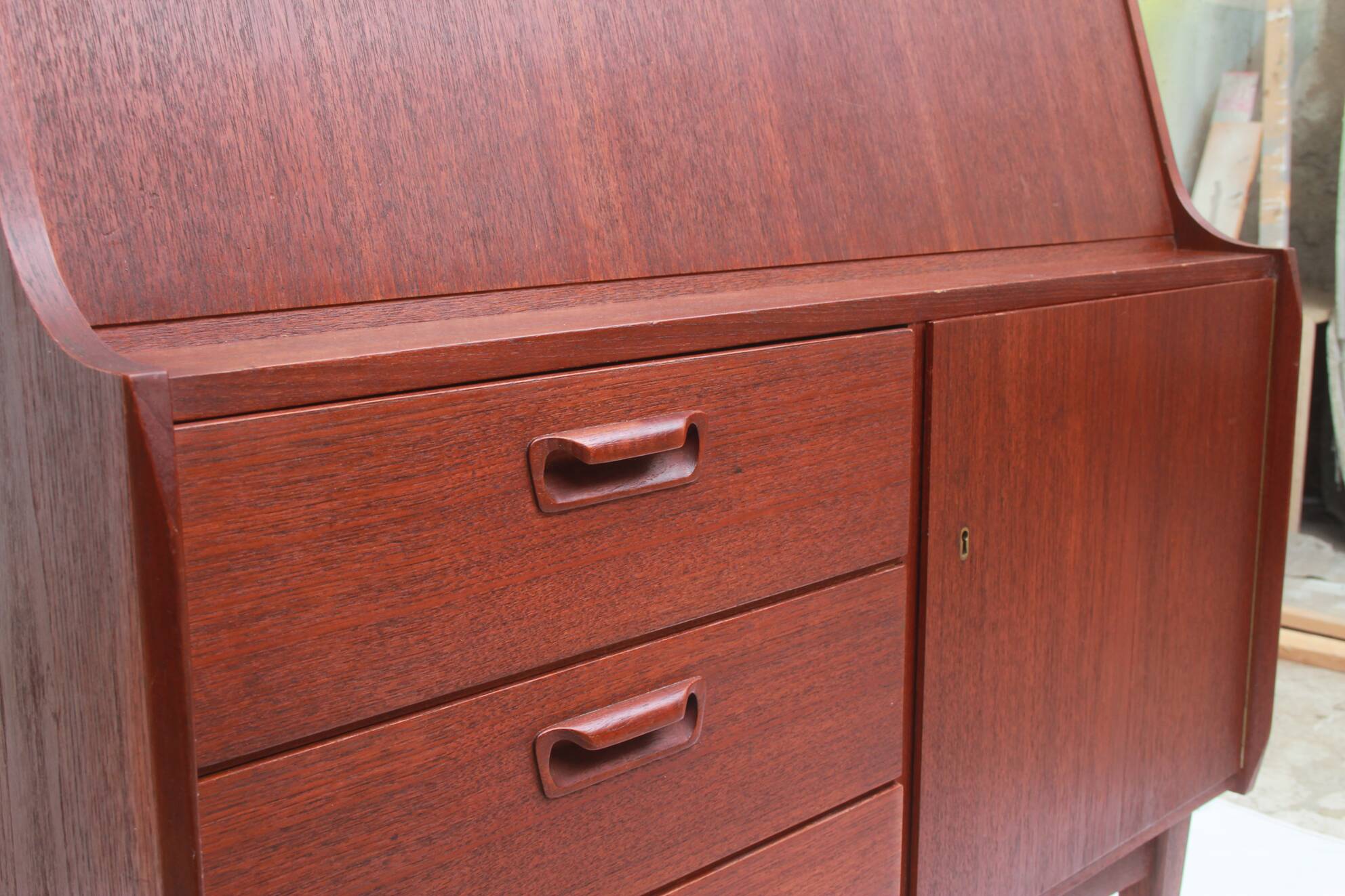 1950s secretary desk in teak