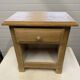Solid oak bedside table