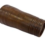 Vintage umbrella stand - holder oak basket storage design 60's minimalist