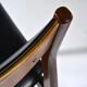 Paire de chaises teck et skaî