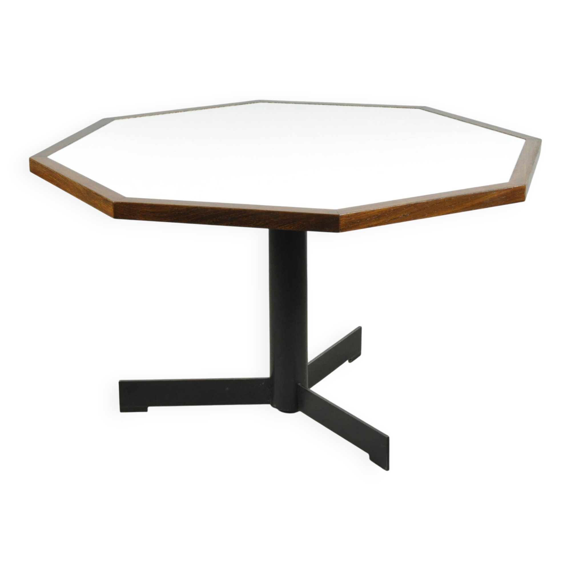 Modern vintage wengé dining table by OV Rotterdam, 1970s