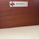 Scandinavian chest of drawers with 5 teak drawers.