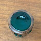 Drinking glasses in green glass and copper in mid-century style by Nanny Still, 1960s, set of 5.