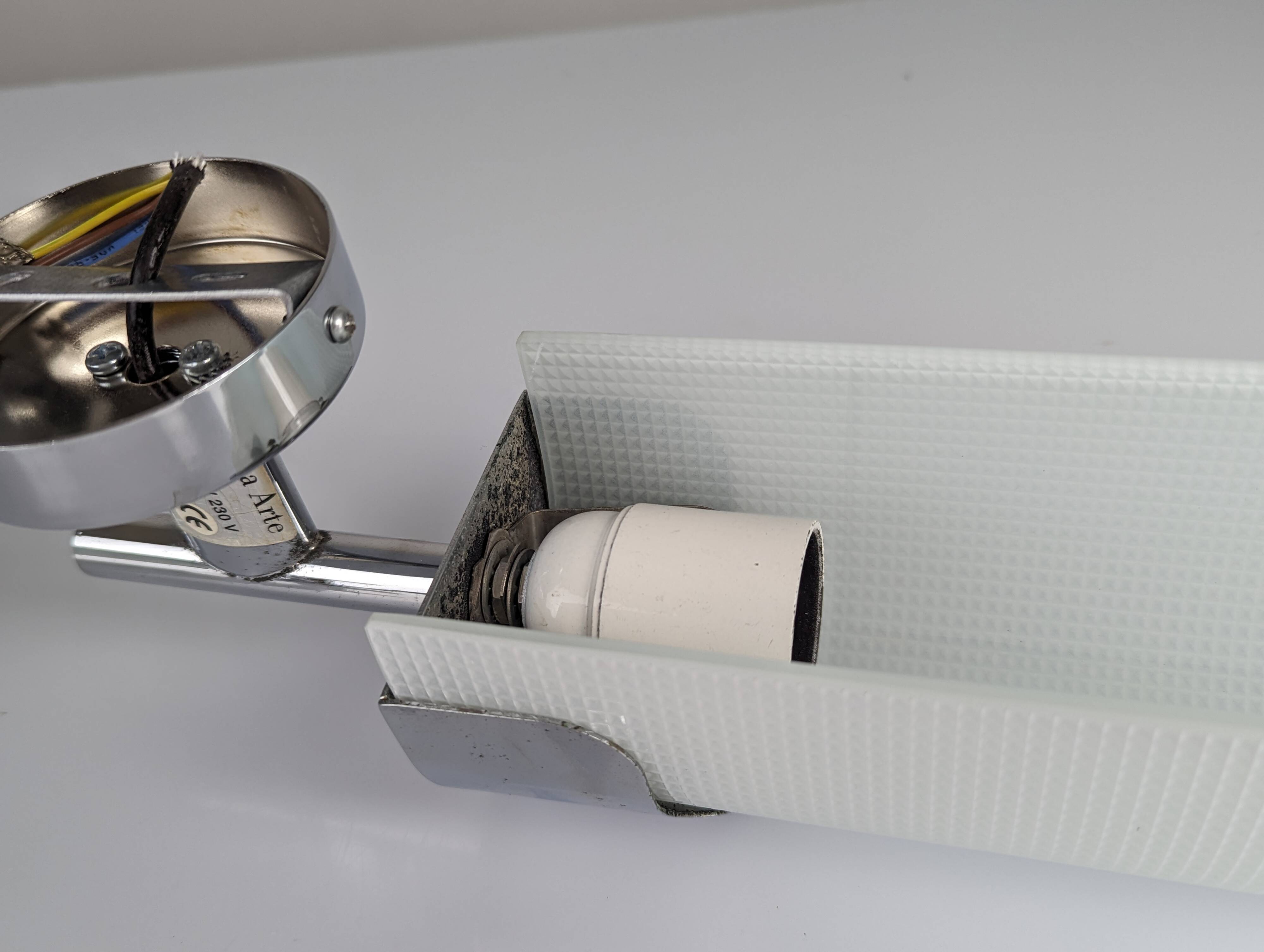 Pair of sconces by Max Ingrand for Fontana Arte 1980s