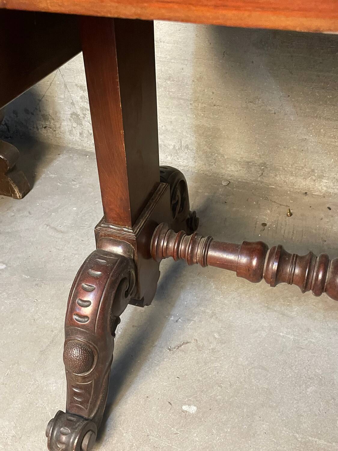 Writing table A Regency Irish carved mahogany writing table circa 1800