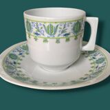 Vintage Limoges porcelain coffee set Bernardaud Eridan Design 1970