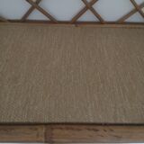 Rattan wall shelf