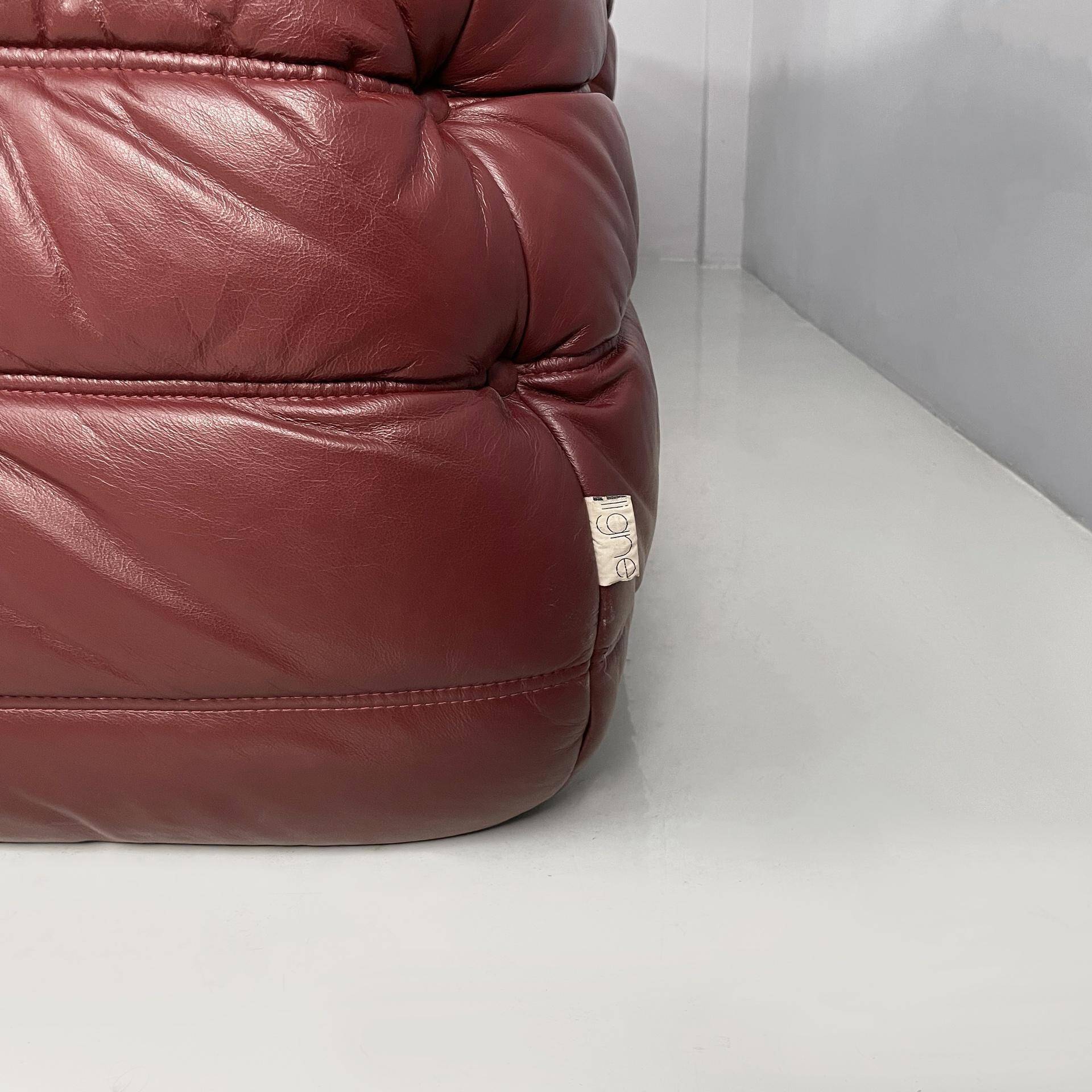 Modern French Togo leather sofa