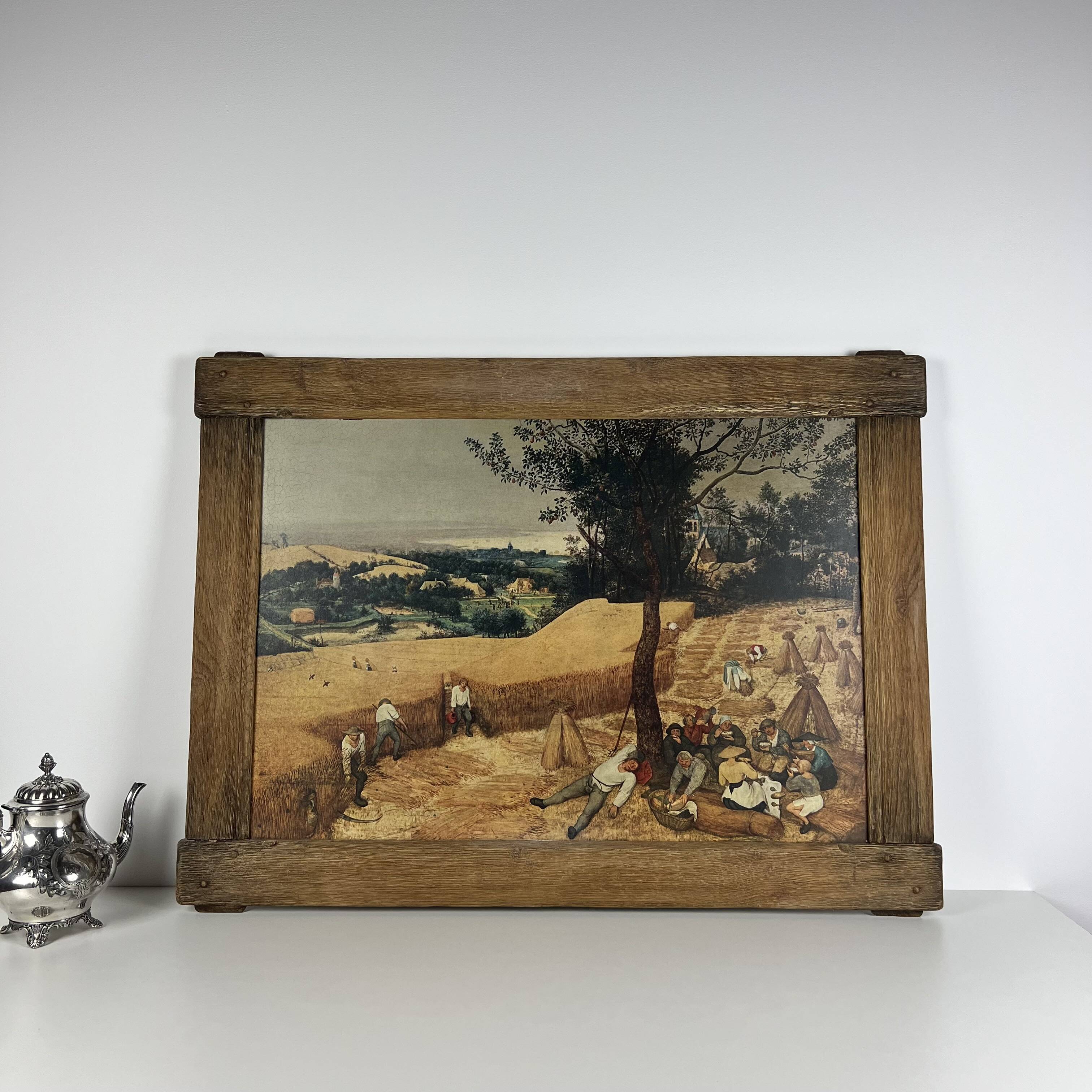 Large Painting Chromolithography Renaissance Bruegel the Elder 16th Century