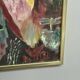 Mid-Century Oil on Canvas – “Forest” by K.R. (1991), Vintage & Framed 42.5×34.5cm