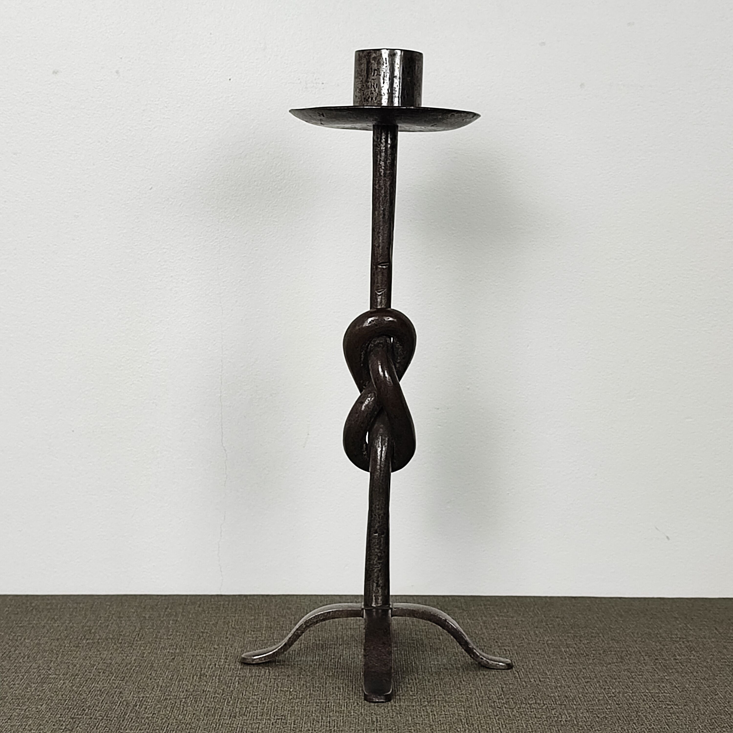 Wrought iron candle holder