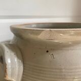 Glazed stoneware pot