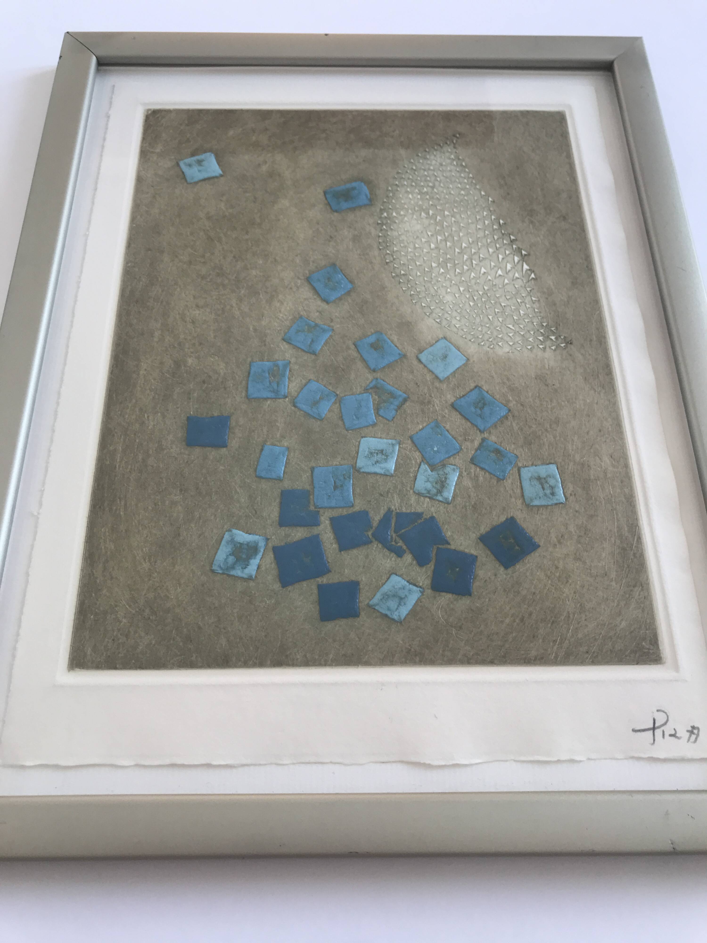 Arthur luiz piza, untitled, c 1990. gouge engraving signed in pencil