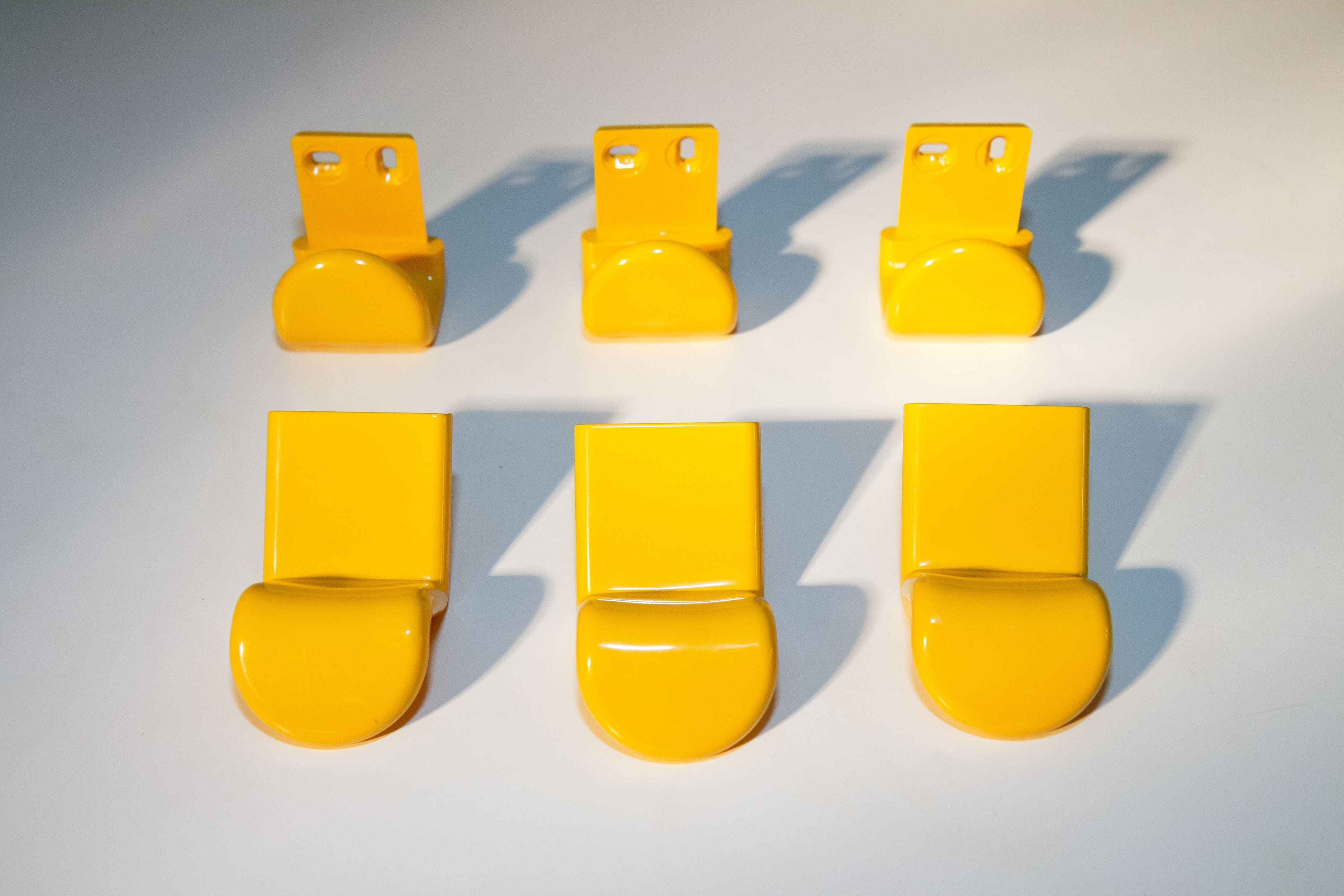 Ensemble de 3 patères Gedy, Ambrogio Rossari, 1970