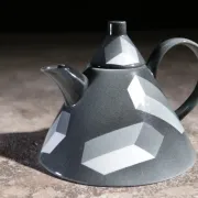 Rörstrand 'Atlantis' teapot by Rolf Sinnemark – Memphis style, 1984