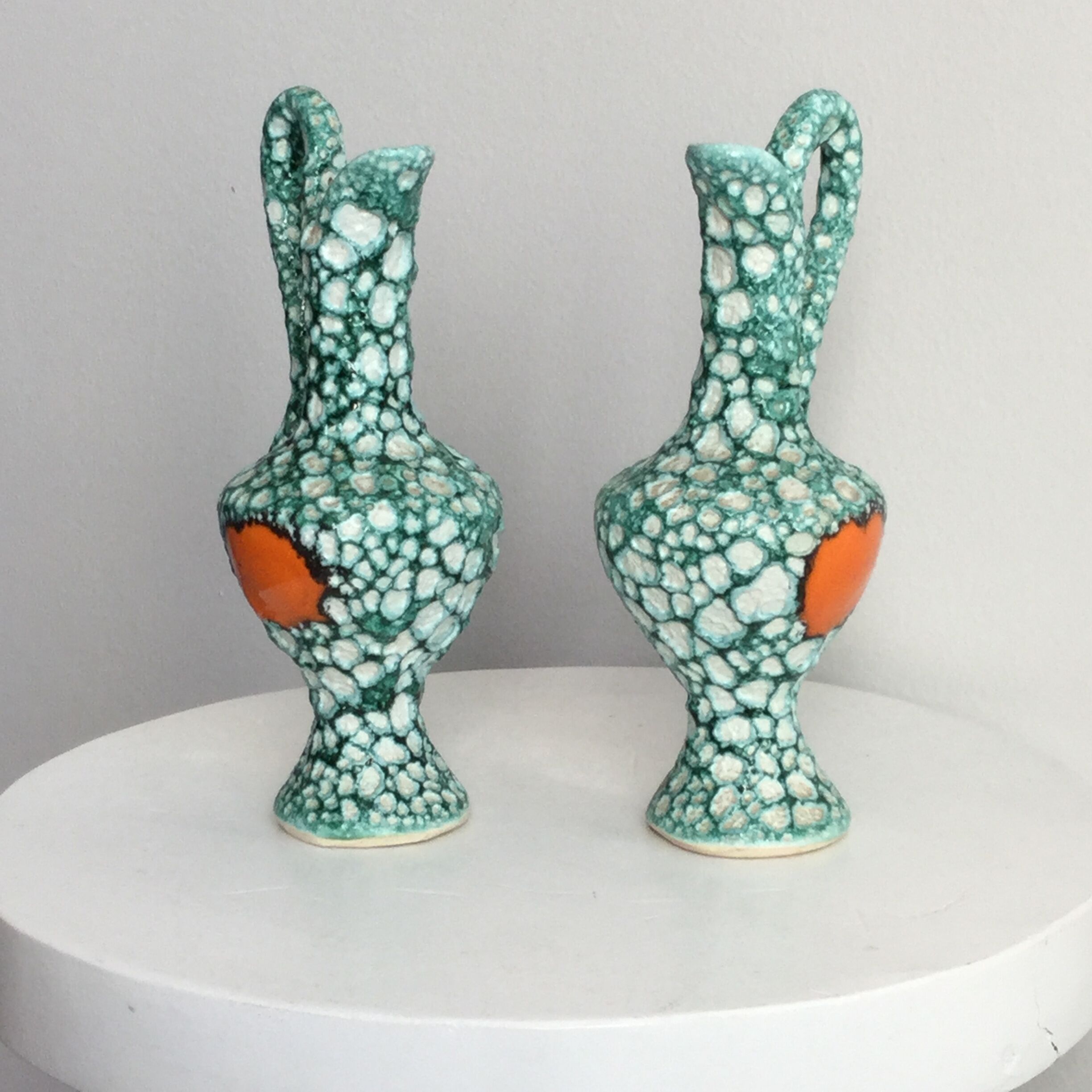 Pair of Vallauris pitchers