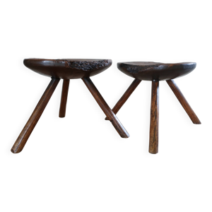 2 Tabourets tripodes