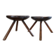 2 Tabourets Tripodes de Berger, de Vacher, Début du XXème siècle