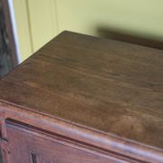 Wooden furniture with 1 door, jam cupboard, storage furniture, interior decor.