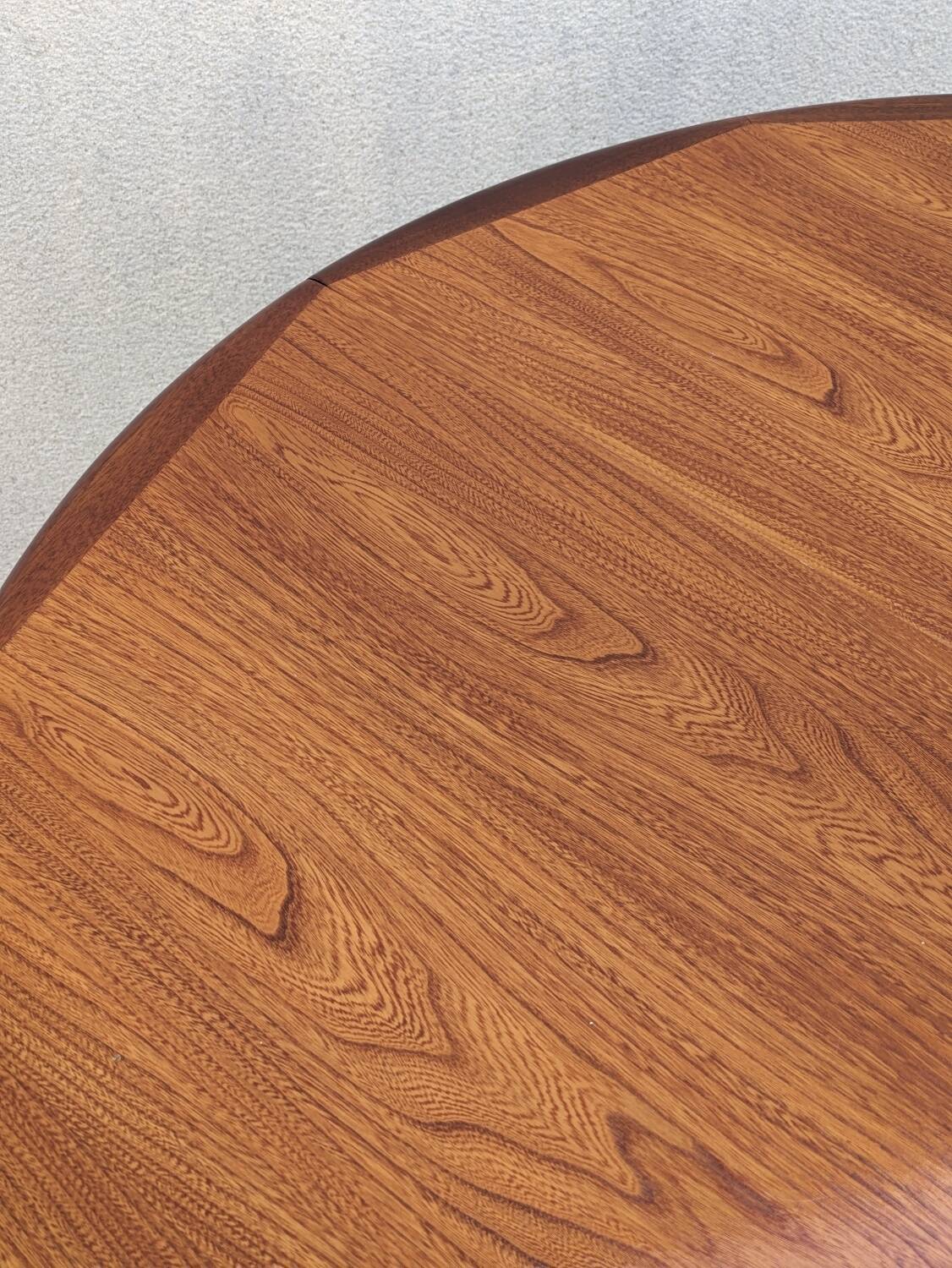 Baumann vintage dining table, solid wood, extensions